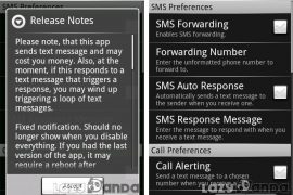 Set the Automatic SMS Alerts / Forwarding with dgAway on your Android Phone