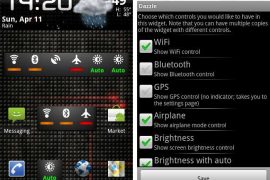Dazzle Configurable Switcher: Best Widget to Switch On/Off Services on Android