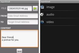 SuperEmail Android App: Send Mails with Fake Source Name and No File Size Limit for Attachments. Really!