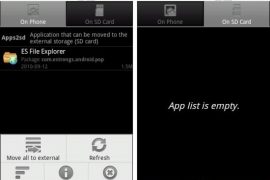 App 2 SD Android App: Lists apps that can be moved to SD Card [Android 2.2]