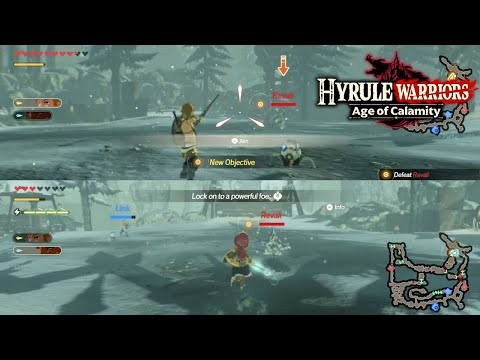 Hyrule Warriors Age of Calamity Split Screen 2 Player Gameplay " Revali The Rito Warrior "