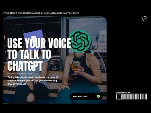 Exploring ChatGPT with your voice 🚀