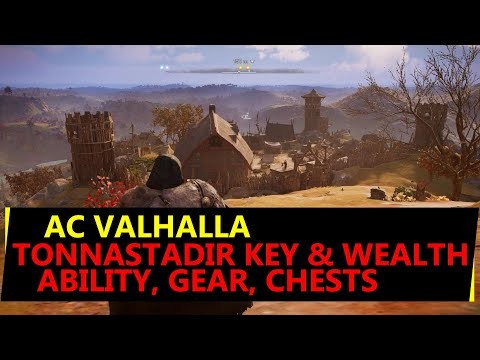 Tonnastadir AC Valhalla - Key Location, Barred Doors - Ability Book, Gear, Wealth Chests