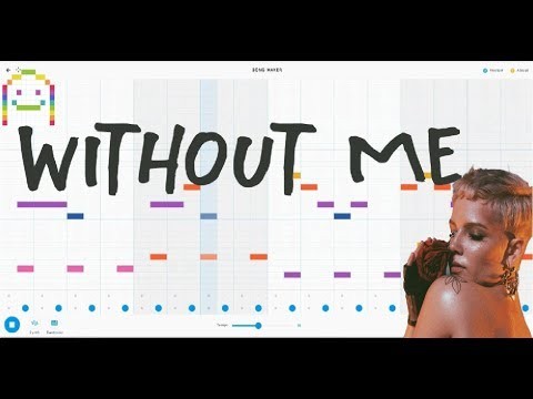 Halsey - Without Me Cover on Song Maker by Chrome Music Lab