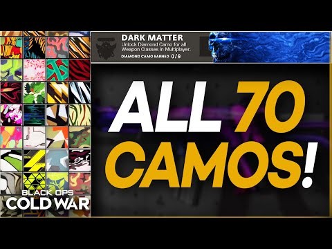 ALL CAMOS in Black Ops Cold War (Gold, Diamond, Dark Matter, DM Ultra, Dark Aether skins)