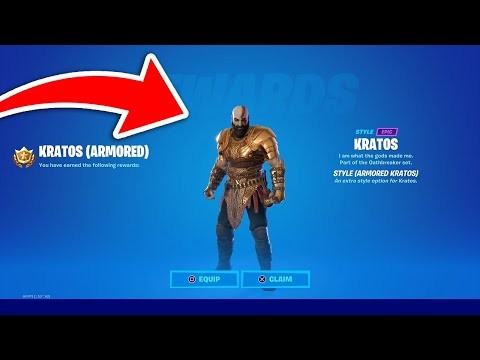 FORTNITE SEASON 5 HOW TO GET PS5 EXCLUSIVE KRATOS SKIN! (FORTNITE KRATOS ARMORED)