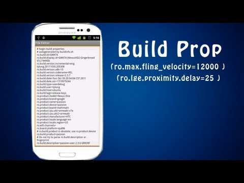 Editing Build Prop for Hacks/Tweaks Android