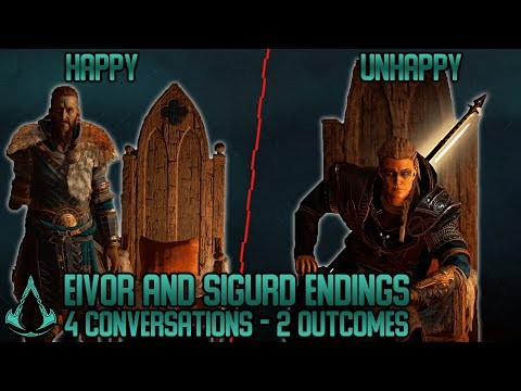 Eivor & Sigurd Endings - All Choices/ Outcomes - Assassin