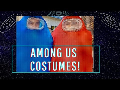 AMONG US COSTUMES ON A BUDGET! | CHEAP DIY COUPLE HALLOWEEN COSTUMES| DOLLAR TREE COSTUMES