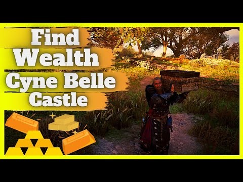 AC Valhalla Find Treasure Cyne Belle Castle, All Chests Location Cyne Belle Castle, Armor In House