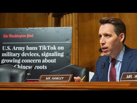 Sen. Hawley announces new legislation to ban TikTok from all federal employees, on all gov devices