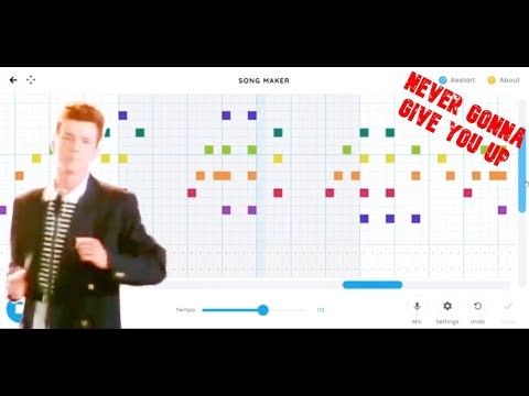 (Rick Astley) Never Gonna Give You Up | on Chrome Music Lab!