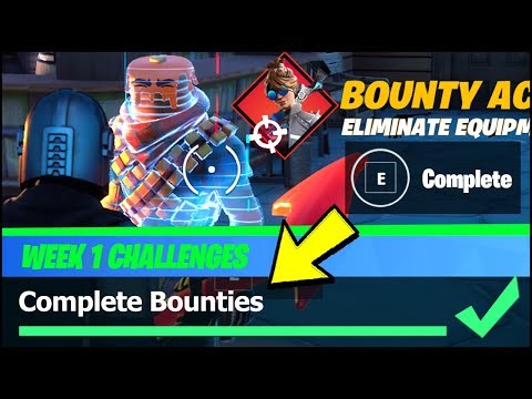 Complete Bounties & Bounties LOCATIONS - Fortnite Season 5 Week 1 Challenges