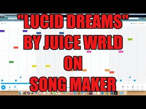 "Lucid Dreams" Juice Wrld beat on Song Maker by Chrome Music Lab