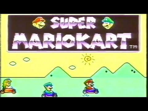 Super Mario Kart SNES Commercial - Retro Game Trailers