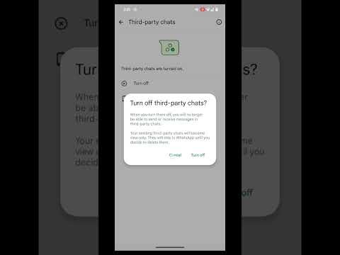 First look at the onboarding process of Third Party Chats in WhatsApp