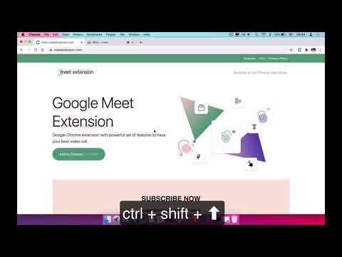 Google Meet Extension