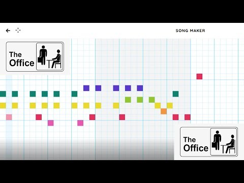 The Office theme song in Chrome Music Lab - Song Maker (Synth + Electronic) | #shorts