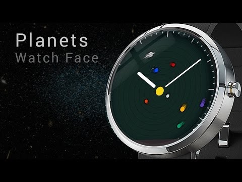 Planets watch face for smartwatches