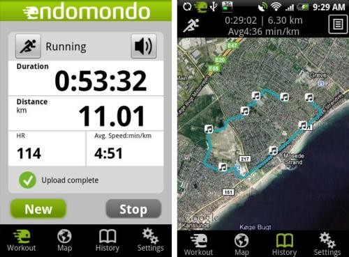 Endomondo Sports Tracker Free Android App