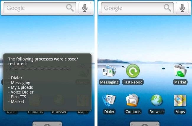 Fast Reboot Android App to speed up phone