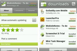 Android 2.1 getting market update, brings in auto update, update all and related apps tab