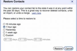 Gmail gets ‘Restore Contacts’ Feature. Equally Good for Android’s Contacts Sync too!