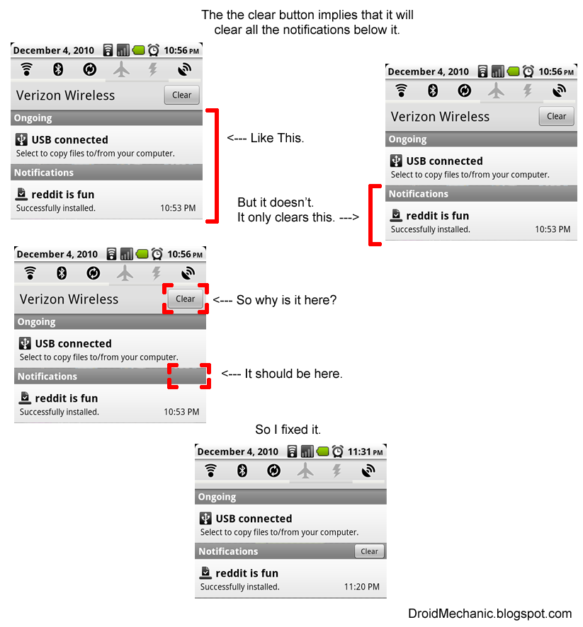 Clear Button Hack for Droids Running CM