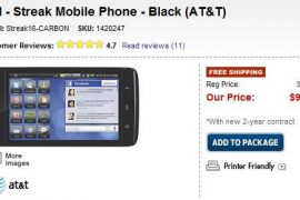 Dell Streak Offered By Best buy for $100