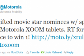 A Chance To Win The Amazing Gold Motorola XOOM Tablets