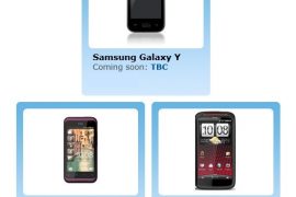 O2 Website Lists HTC Sensation XE, HTC Rhyme and Samsung Galaxy Y