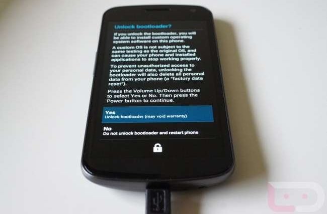 Unlock Galaxy Nexus Bootloader