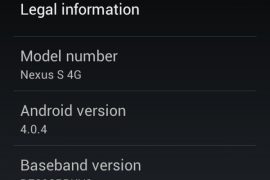 IMM26 — Android 4.0.4 for Nexus S [Ice Cream Sandwich Official Update]