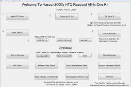 Install Clockworkmod Recovery on Rezound Using AIO Toolkit