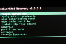 Touch CWM Recovery for Droid Incredible