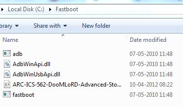 Fastboot Folder
