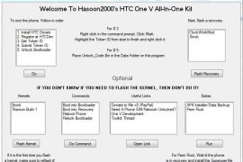 Use AIO Toolkit on One V to Install Clockworkmod Recovery, Unlock and Relock Bootloader, and More