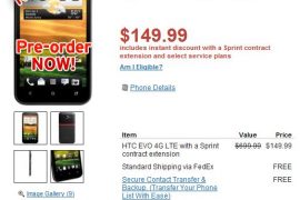 HTC Evo 4G LTE Priced $150 at Wirefly. $700 for Unlocked!