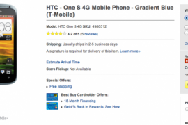 Best Buy Deal: HTC One S Price Reduced to $99