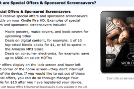 Wanna Remove Ads/Offers from Kindle Fire HD’s Lockscreen? Pay $15