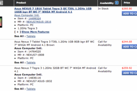 32 GB Nexus 7 spotted again, October 24 release date possible