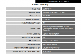 Galaxy S3 Mini GT-I8190 and GT-I8190L gets DLNA certification