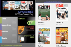 Canada Google Play Store gets magazines!