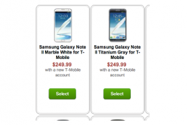 Get T-Mobile Samsung Galaxy Note 2 for the price of $249 only