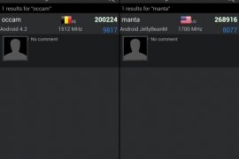 Android 4.2 running Motorola Nexus phone, Occam, found in AnTuTu benchmarks