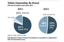 Android tablets sorbs up 48% market share, up from 15% last year