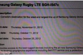 Samsung Galaxy Rugby LTE gets Release Date for Canada, coming soon at Bell and Telus