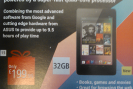Confirmed: 32 GB Nexus 7 Price is £199