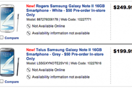 Unlocked Galaxy Note 2 price set at $729 in Canada