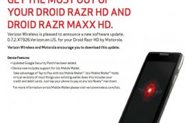 Droid Razr HD and Maxx HD Update comes teeming with Isis mobile wallet